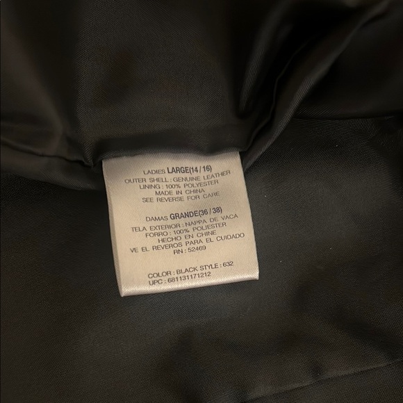 Outbrook Black Leather Women's Jacket - Picture 11 of 16
